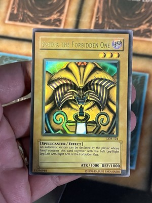 Yugioh Misprint Exodia the Forbidden One Lob-124 1.5 Print Faded NM-M-image