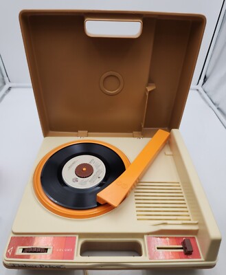 Fisher-Price Record Player Portable Phonograph 1978 #825 WORKS GREAT!!-image