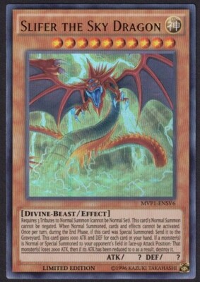 Yugioh Slifer the Sky Dragon MVP1-ENSV6 Ultra Rare Limited - VLP-image