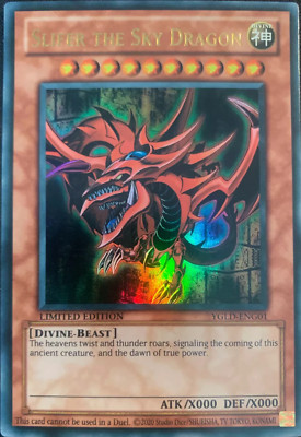 Slifer the Sky Dragon - Ultra Rare - YGLD-ENG01 Limited Edition YuGiOh TCG Card-image