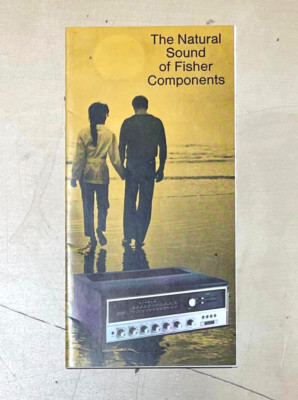 Vintage Original Fisher Stereo Receiver Natural Sound of Fisher Brochure Catalog-image