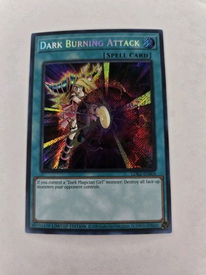 Yu-Gi-Oh! TCG 1x DARK BURNING ATTACK LDK2-ENS04 x1 YUGIOH! SECRET UNLM DMG SPELL-image