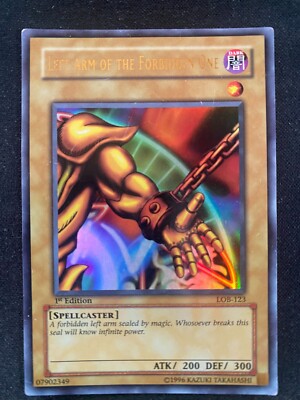 Left Arm Of The Forbidden One Exodia 1st Ed LOB-123 Yugioh- Asian English-image