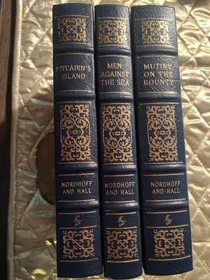 MUTINY ON THE BOUNTY SERIES - Easton Press - Men Against Sea, Pitcairn's Island-image
