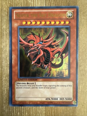 Yugioh - Slifer The Sky Dragon YGLD-ENG01 VLP Limited Ultra Rare-image