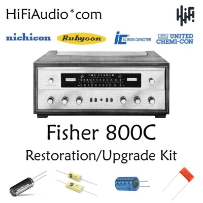 Fisher 800C receiver restoration recap repair upgrade rebuild kit fix capacitor-image