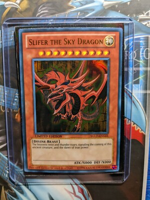 YuGiOh Slifer The Sky Dragon YGLD-ENG01 - Limited Ed Ultra Rare Holo Yugioh Card-image