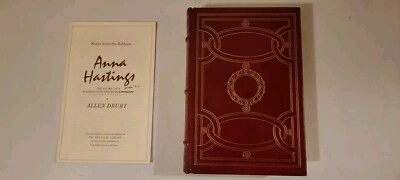 Anna Hastings by Allen Drury Franklin Library Limited 1st Edition + Notes-image