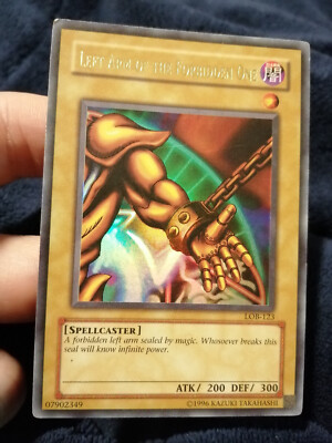 Yugioh Left Arm of the Forbidden One LOB-123 Ultra Rare American Exodia-image