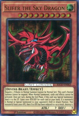  SLIFER THE SKY DRAGON 1ST ED MILLENNIUM RARE MINT KICO-EN063 (NO FINGERPRINT)-image