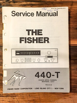 Fisher Model 440-T Receiver Service Manual *Original* #2-image