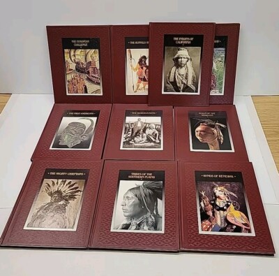 Lot of 10 Hardcover Time Life Books THE AMERICAN INDIANS Series VGC-image