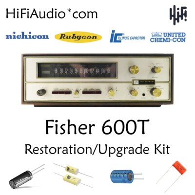 Fisher 600T receiver restoration recap repair service rebuild kit capacitor fix-image