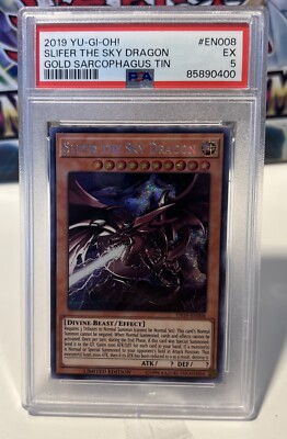 2019 Slifer The Sky Dragon PSA 5 Gold Sarcophagus -image