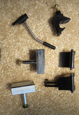Fisher MT-100 2 Buttons, Tonearm Lift & Clamp Turntable Parts Original Japan-image