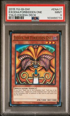 Yu-Gi-Oh! - Exodia the Forbidden One 2015 YGLD-ENA17 PSA 9-image