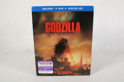 NEW Godzilla  Blu Ray + DVD + Digital HD  Sealed with slipcover-image
