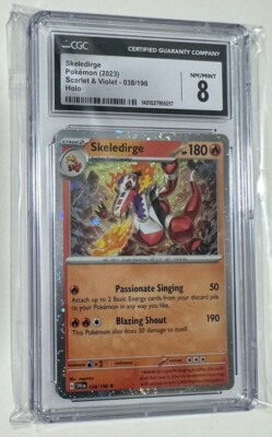 Pokemon Skeledirge Scarlet Violet Holo CGC Graded Gem 8 Mint Not PSA Card-image