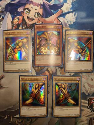 Exodia the Forbidden One FULL SET - YGLD Ultra Rare LP Yugioh Cards-image