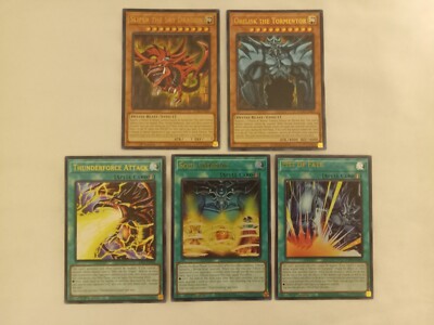 SLIFER THE SKY DRAGON OBELISK THE TORMENTOR FIST OF FATE SOUL CROSSING ETC. YGO!-image