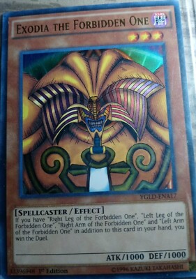 Exodia The Forbidden One 1st Edition   ATK/1000 DEF/1000  YGLD-ENA17 Yu-Gi-Oh!!!-image