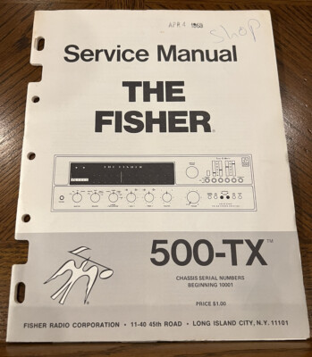 Fisher 500-TX / 500TX Receiver Service Manual *Original* With Service Bulletins-image