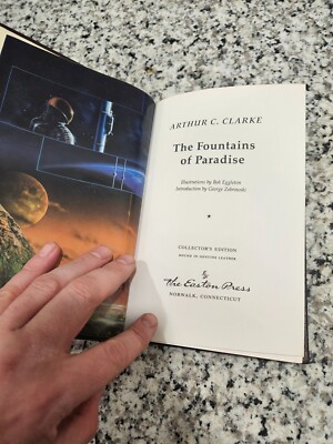 Easton Press The Fountains of Paradise by Arthur C. Clark Sci Fi Series-image