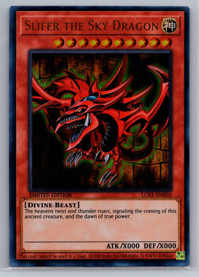 Yu-Gi-Oh! Slifer the Sky Dragon LC01-EN002 Limited Ultra Rare NM 004-image