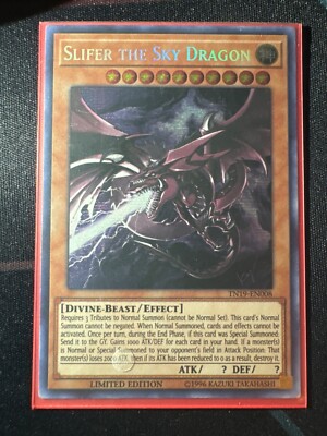 Slifer the Sky Dragon TN19-EN008 2019 Gold Sarcophagus Tin Limited Edition-image