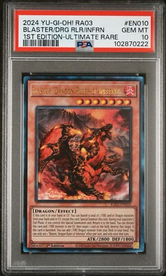 2024 PSA 10 YUGIOH RA03 BONANZA ULTIMATE RARE BUSTER DRAGON RULER OF INFERNOS-image
