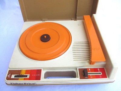 VTG..1978..FISHER PRICE..RECORD PLAYER/ TURNTABLE..#825 (33 45 RPM)..WORKS-image
