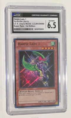 Yugioh Harpy Lady #1 1st Edition LCJW #EN090 CGC Graded 6.5 Not PSA-image