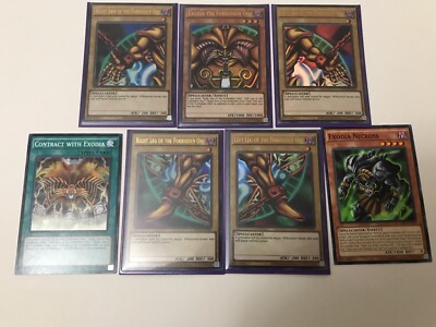 Yugioh! Exodia The Forbidden One Full Set Ultra Rare YGLD NM!-image