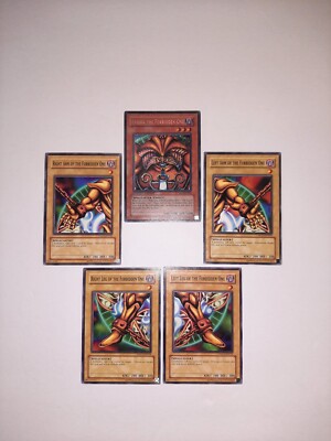 Yugioh Exodia  The Forbidden one set  head and Limbs-image