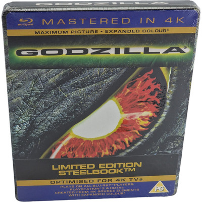 Godzilla SteelBook Blu-Ray Zavvi Mastered In 4K Limited 4000Ex 2014 Free-image