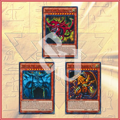 YuGiOh EGYPTIAN GODS CARDS OBELISK SLIFER RA LDK2 LEGENDARY DECKS Ultra Rare 🔥-image