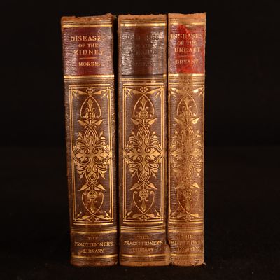 1885-1887 3vol Diseases of the Tongue Kidney Breast Practitioner's Library Medic-image