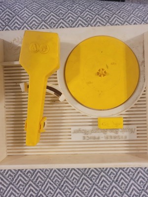 Original Vintage Fisher Price Music Record Player W/Records-image