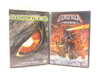 Godzilla [1998] & Godzilla 2000 (DVD, 2000, 2-Disc) Sci-Fi Action Lot of 2-image