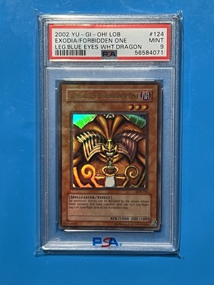 2002 Yu-Gi-Oh! Exodia The Forbidden One LOB-124 Vintage LOB #124 🌟 PSA 9-image