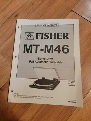 Fisher MT M46 Turntable Service Manual repair-image