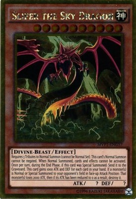1x (EX) Slifer the Sky Dragon - MVP1-ENG57 - Gold Rare - Unlimited Edition  YuGi-image