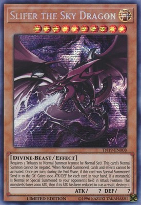 1x (EX) Slifer the Sky Dragon (alternate art) - TN19-EN008 - Prismatic Secret Ra-image