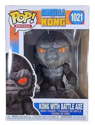 Funko POP! Godzilla vs. Kong #1021 KONG WITH BATTLE AXE, In Protector, New -image