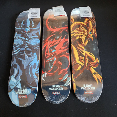 BearWalker Yu-Gi-Oh! Egyptian God FULLSET RARE Skateboard Deck-Ra Obelisk Slifer-image