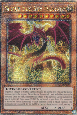 1X NM Slifer the Sky Dragon - RA03-EN244 - Quarter Secret Rare 1st Edition-image