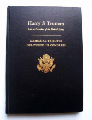 Harry S. Truman, Late President of U.S., Memorial Tributes Delivered Congress-image