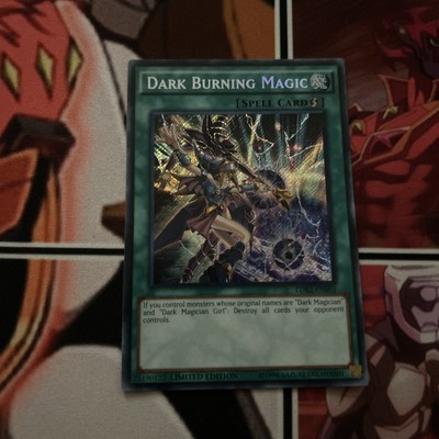 Yu-Gi-Oh! TCG 1x DARK BURNING MAGIC LDK2-ENS05 x1 YUGIOH! SECRET UNLM DMG SPELL-image
