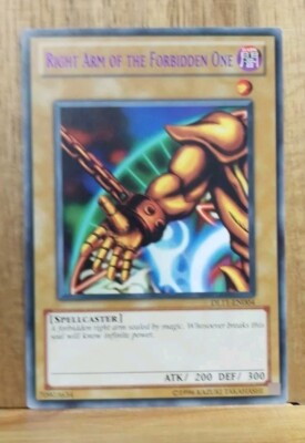 Right Arm Of The Forbidden One DL11-EN004 Rare PURPLE Promo Yu-Gi-Oh -image