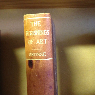 THE BEGINNINGS OF ART 1895-GROSSE-REGARDED APPLETON SCIENTIFIC ILLUS SERIES VG+-image